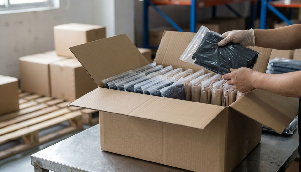 Envases y cajas exteriores neutros, sin marca