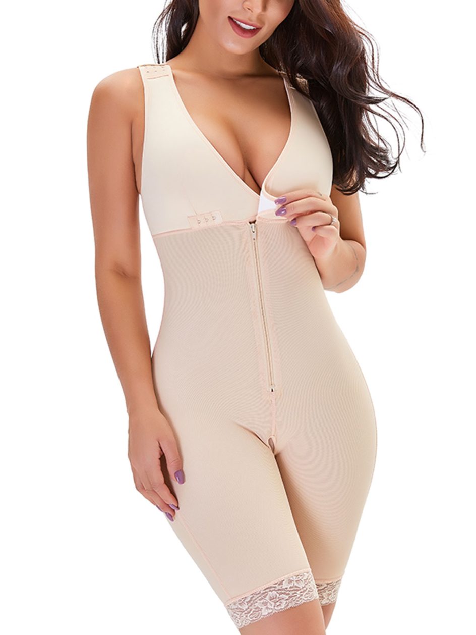 Mid Thigh Body Shaper with Bra